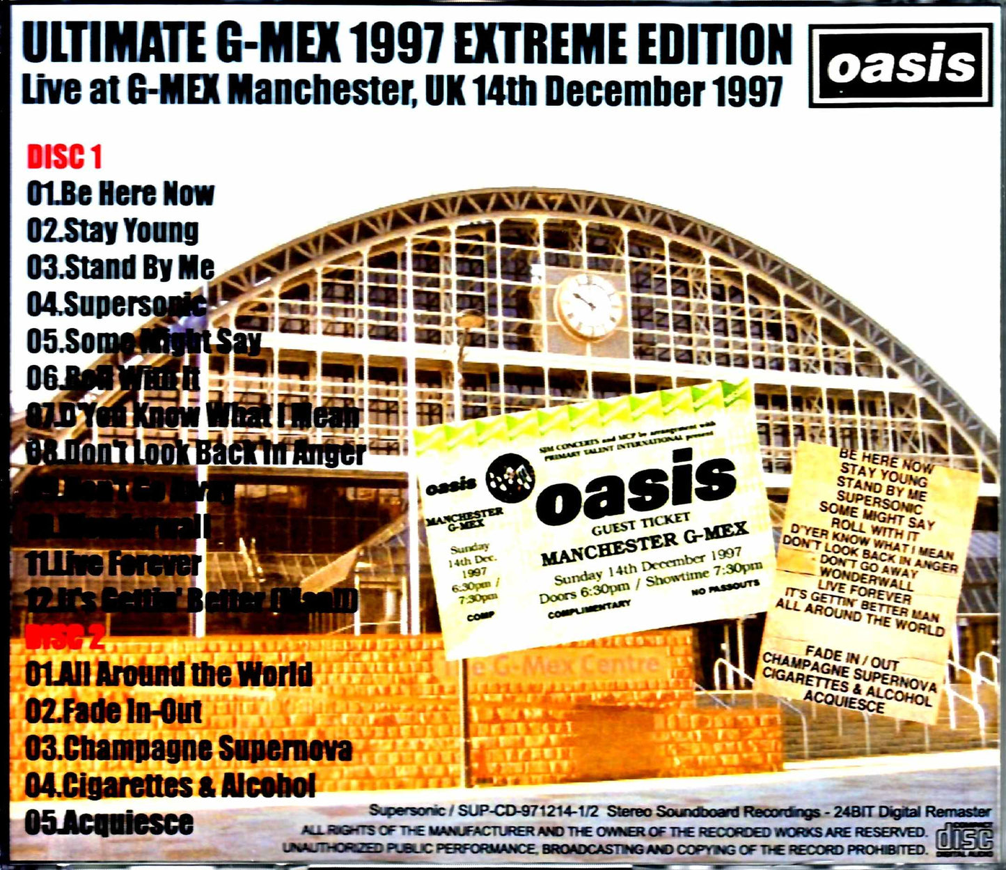 Oasis/England,UK 12.14.1997 S & V 24 Bit Remastered