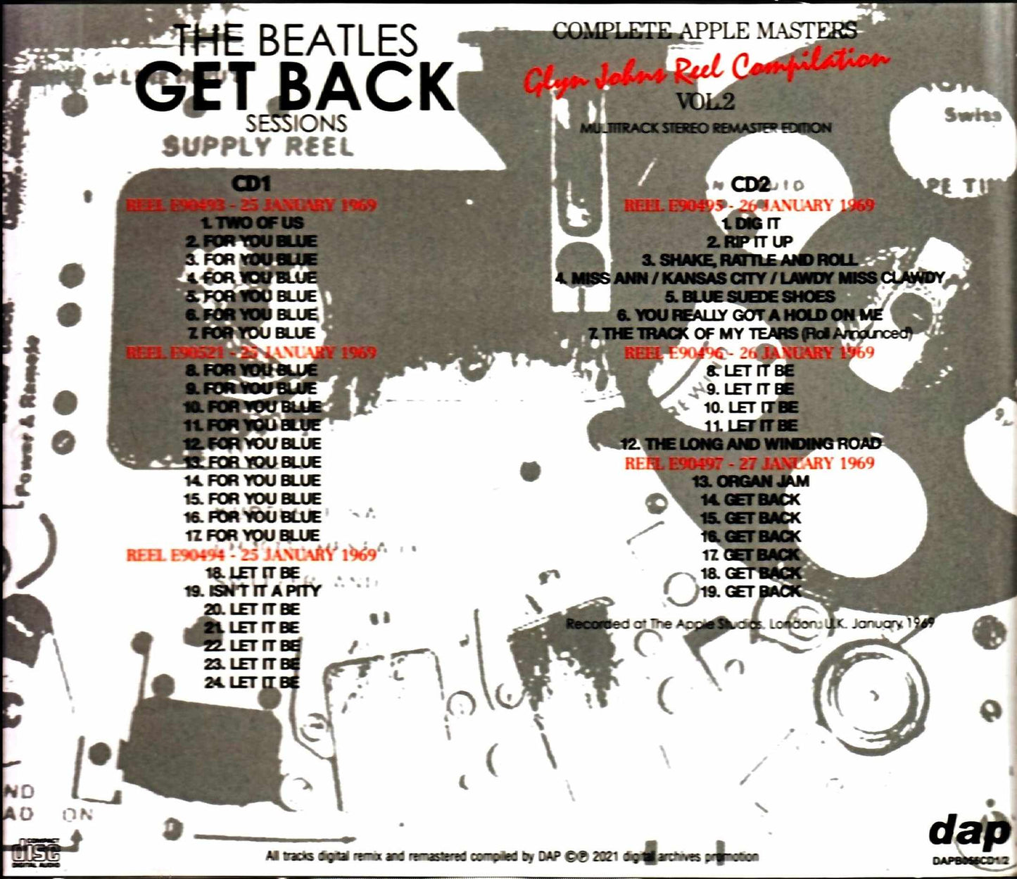 Beatles/Get Back Session Glyn Johns Reel Compilation Vol.2