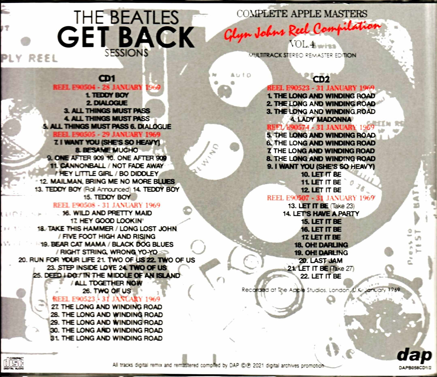 Beatles/Glyn Johns Reel Compilation Vol.4