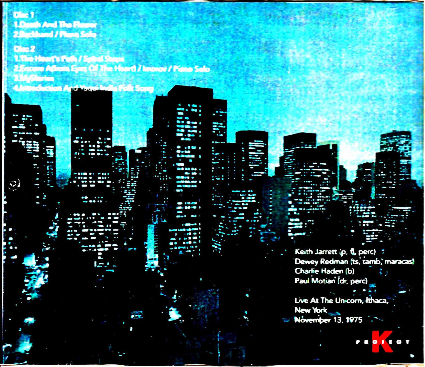 Keith Jarrett Quartet/NY,USA 1975 24bit Remastered