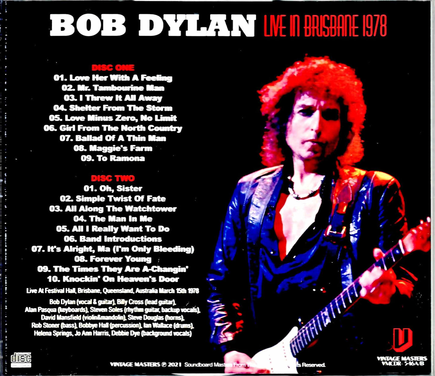 Bob Dylan/Australia 1978
