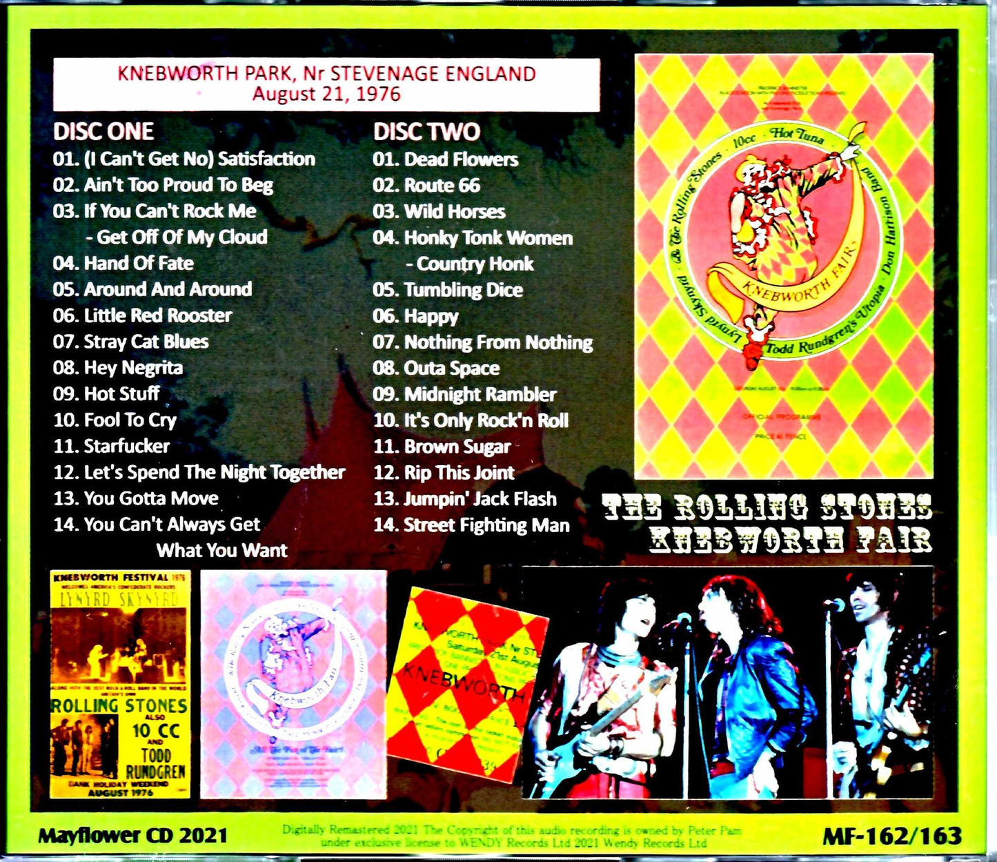 Rolling Stones/Knebworth Fair Complete Edition England,UK 1976 Complete