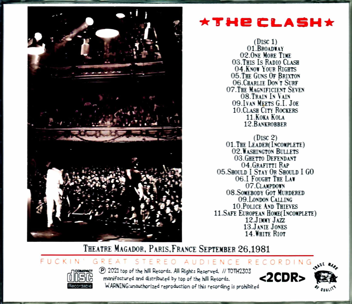 Clash/France 9.26.1981
