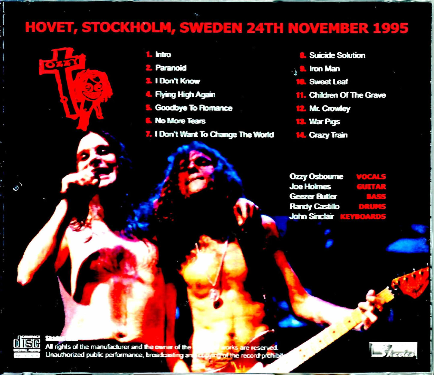 Ozzy Osbourne/Sweden 1995