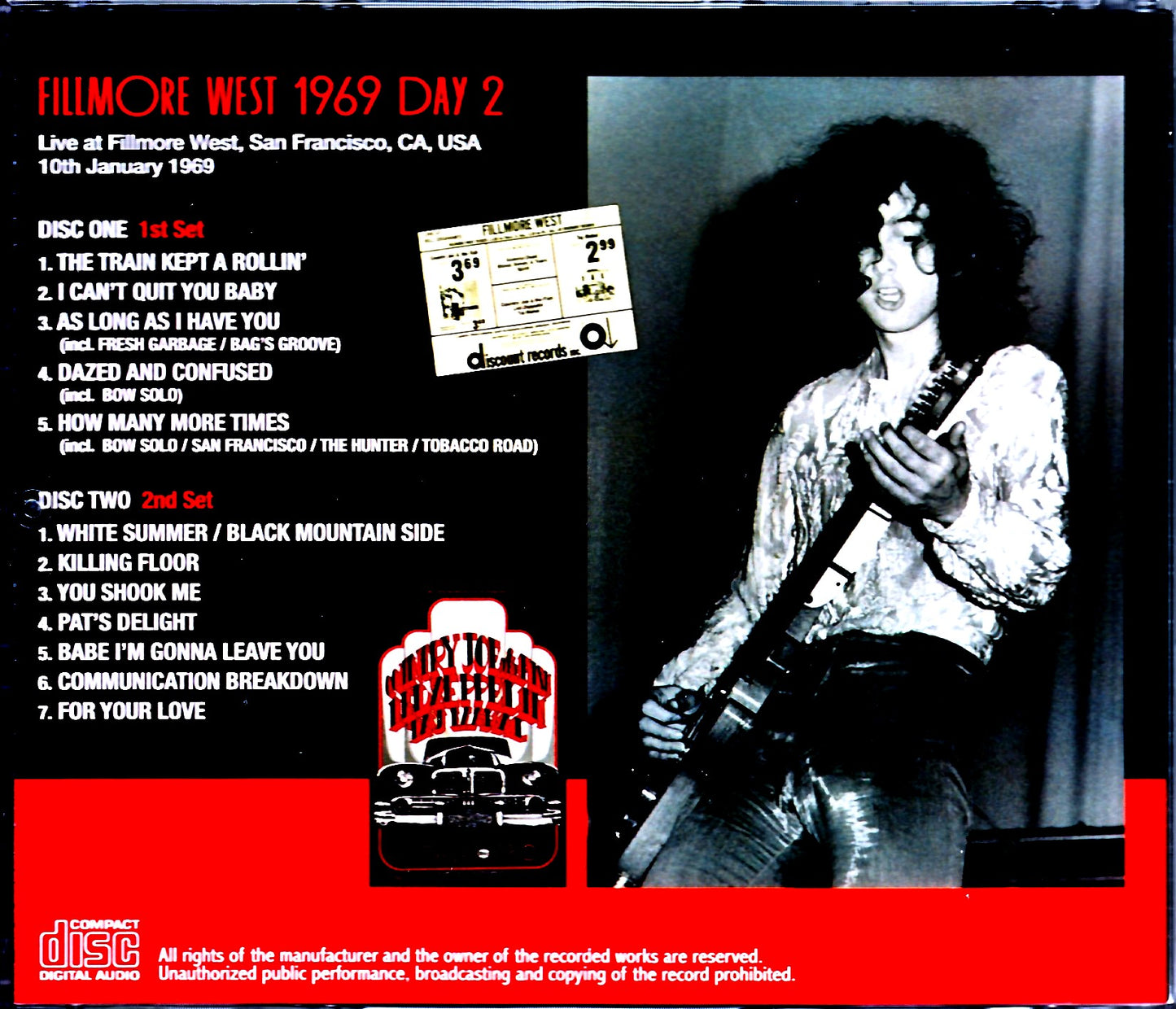 Led Zeppelin/CA,USA 1.10.1969 Upgrade