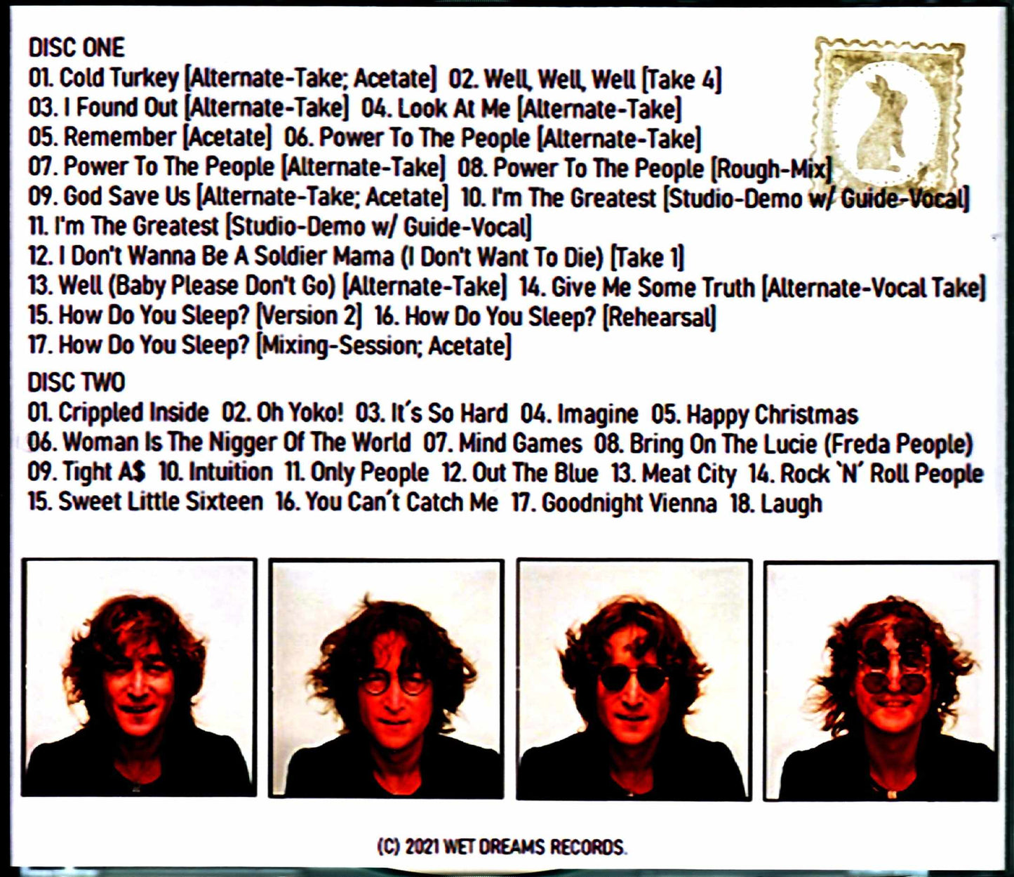 John Lennon/Outtakes, Alternate Takes, Acetates & Unreleased Tracks