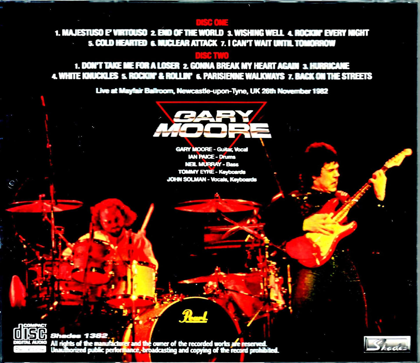 Gary Moore/England,UK 1982 Upgrade