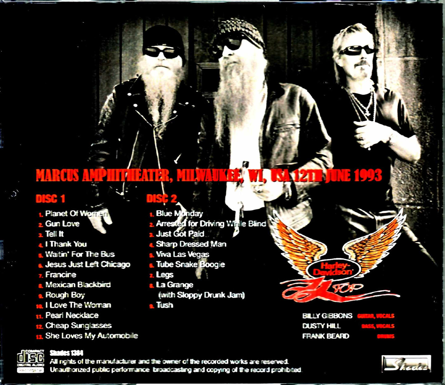 ZZ Top/WI,USA 1993