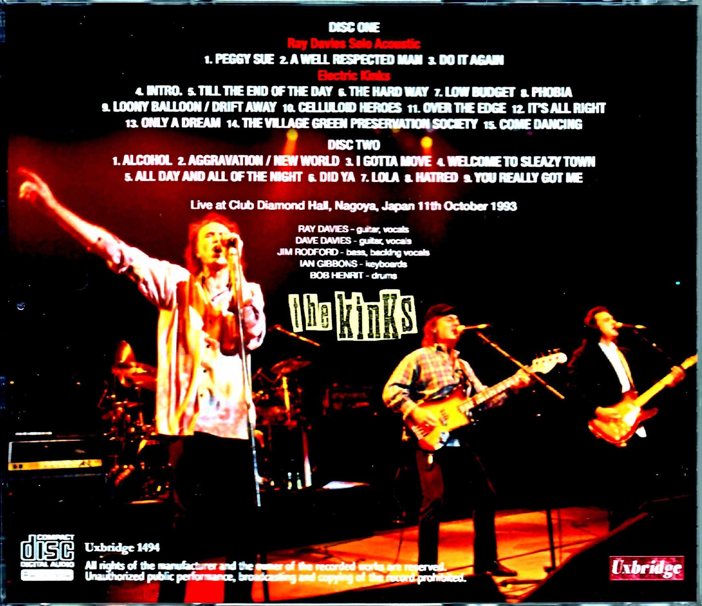 Kinks/Aichi,Japan 1993 DAT Master