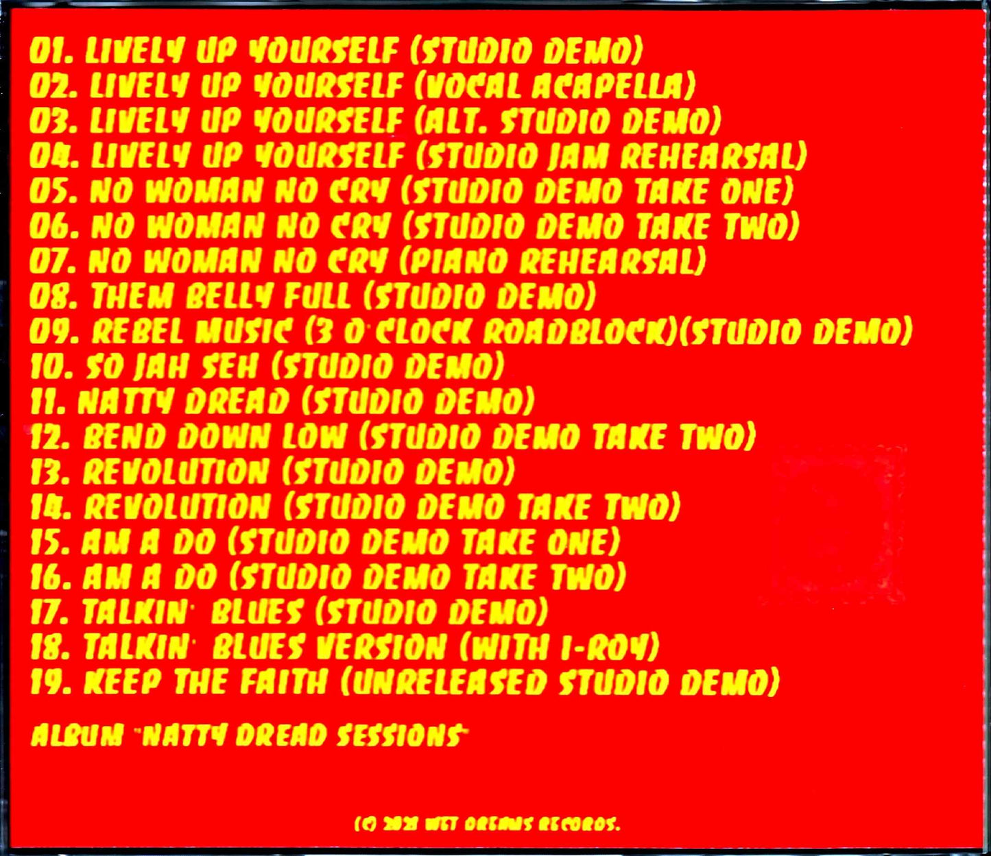 Bob Marley & the Wailers/Natty Dread Sessions