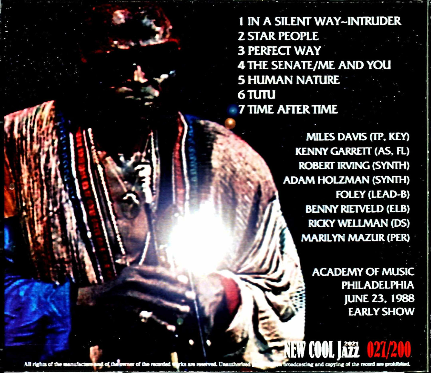 Miles Davis Kenny Garrett/PA,USA 1988 Early Show