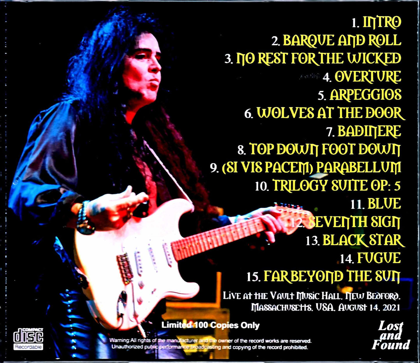 Yngwie Malmsteen/MA,USA 2021 Complete