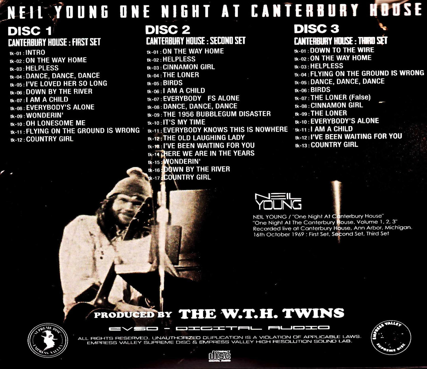 Neil Young/MI,USA 1969 3Shows Complete