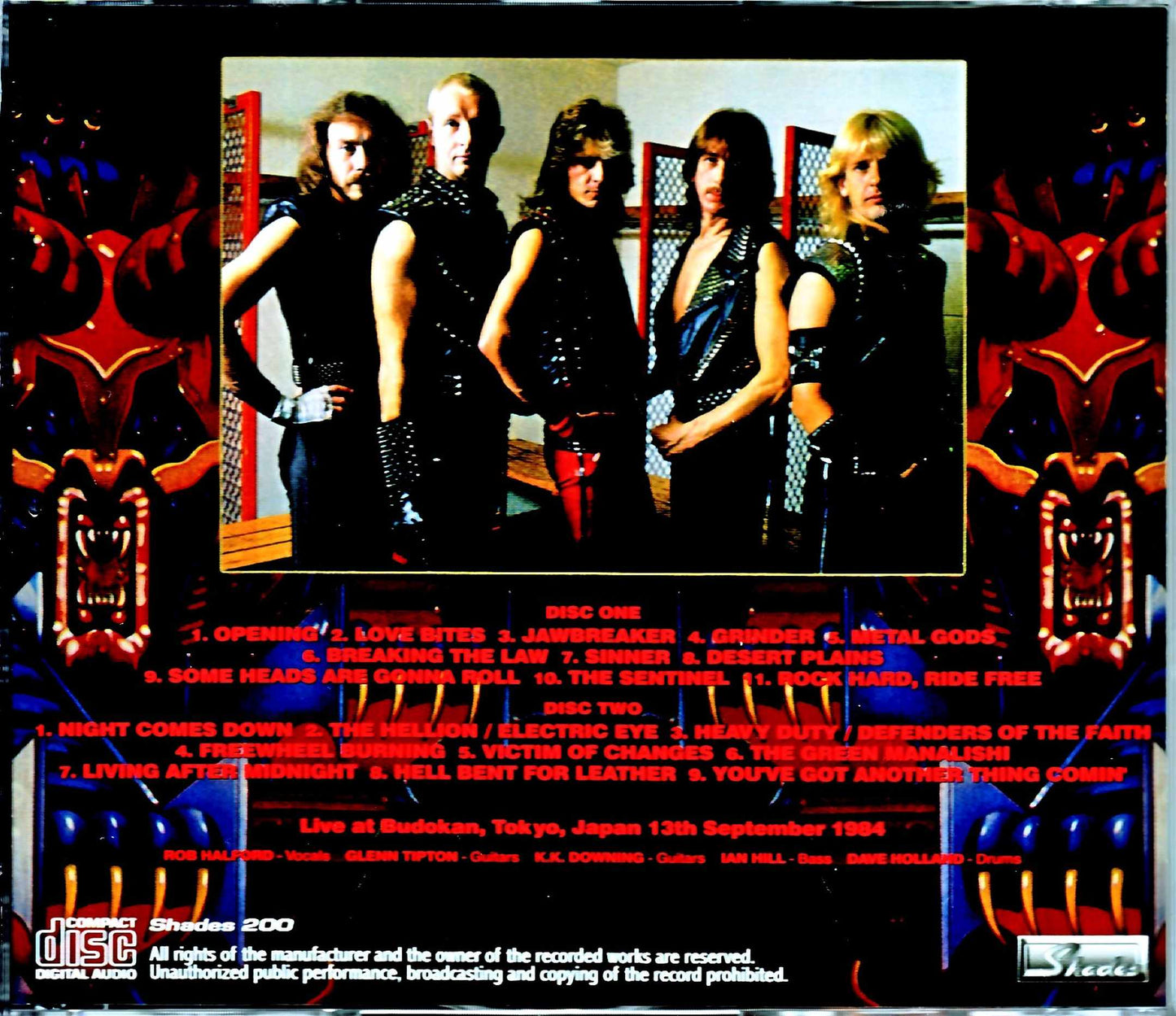 Judas Priest/Tokyo,Japan 9.13.1984