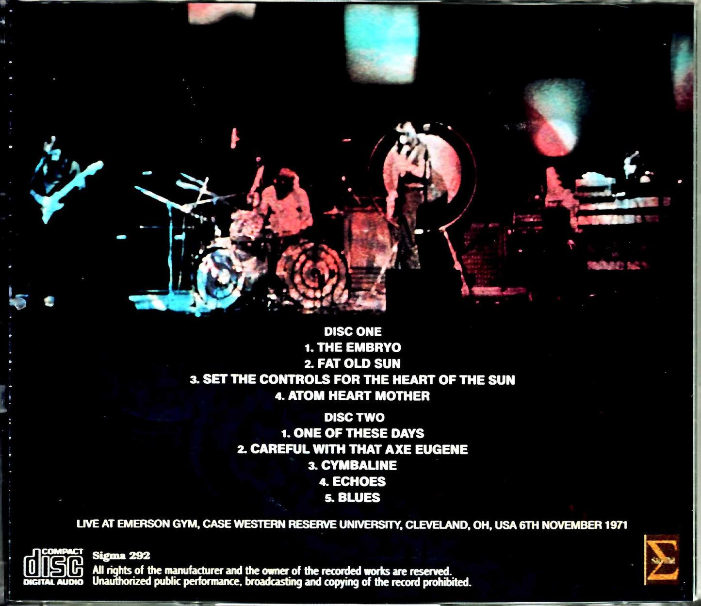 Pink Floyd Pink Floyd/OH,USA 11.6.1971 Upgrade