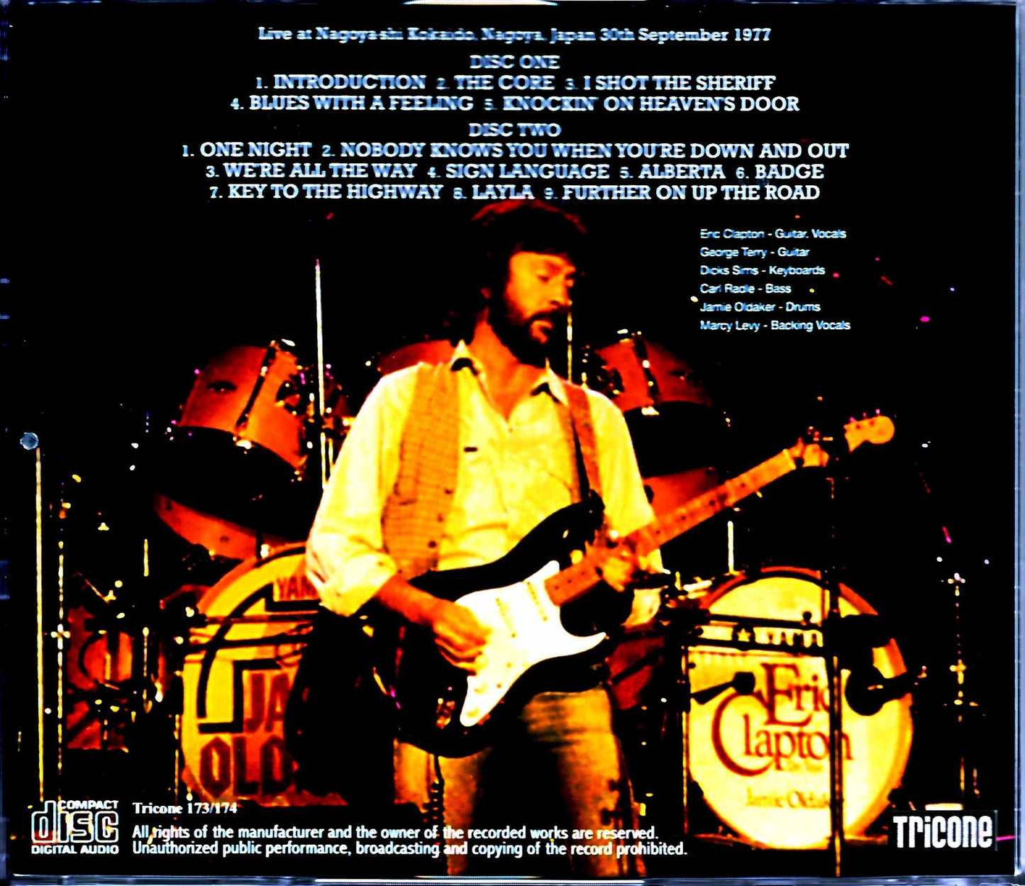 Eric Clapton Eric Clapton/Aichi,Japan 1977 New Master Complete