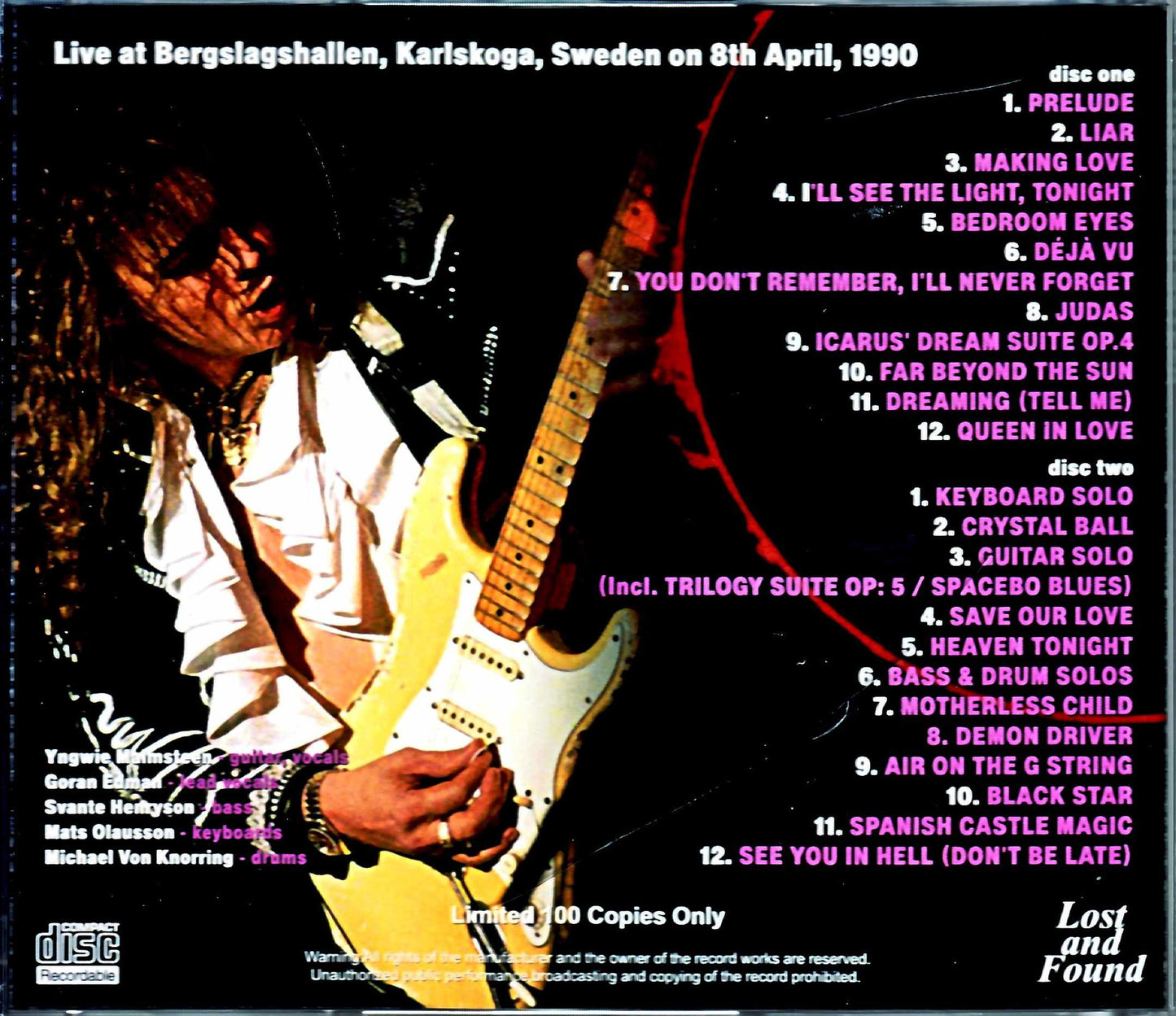 Yngwie Malmsteen/Sweden 1990