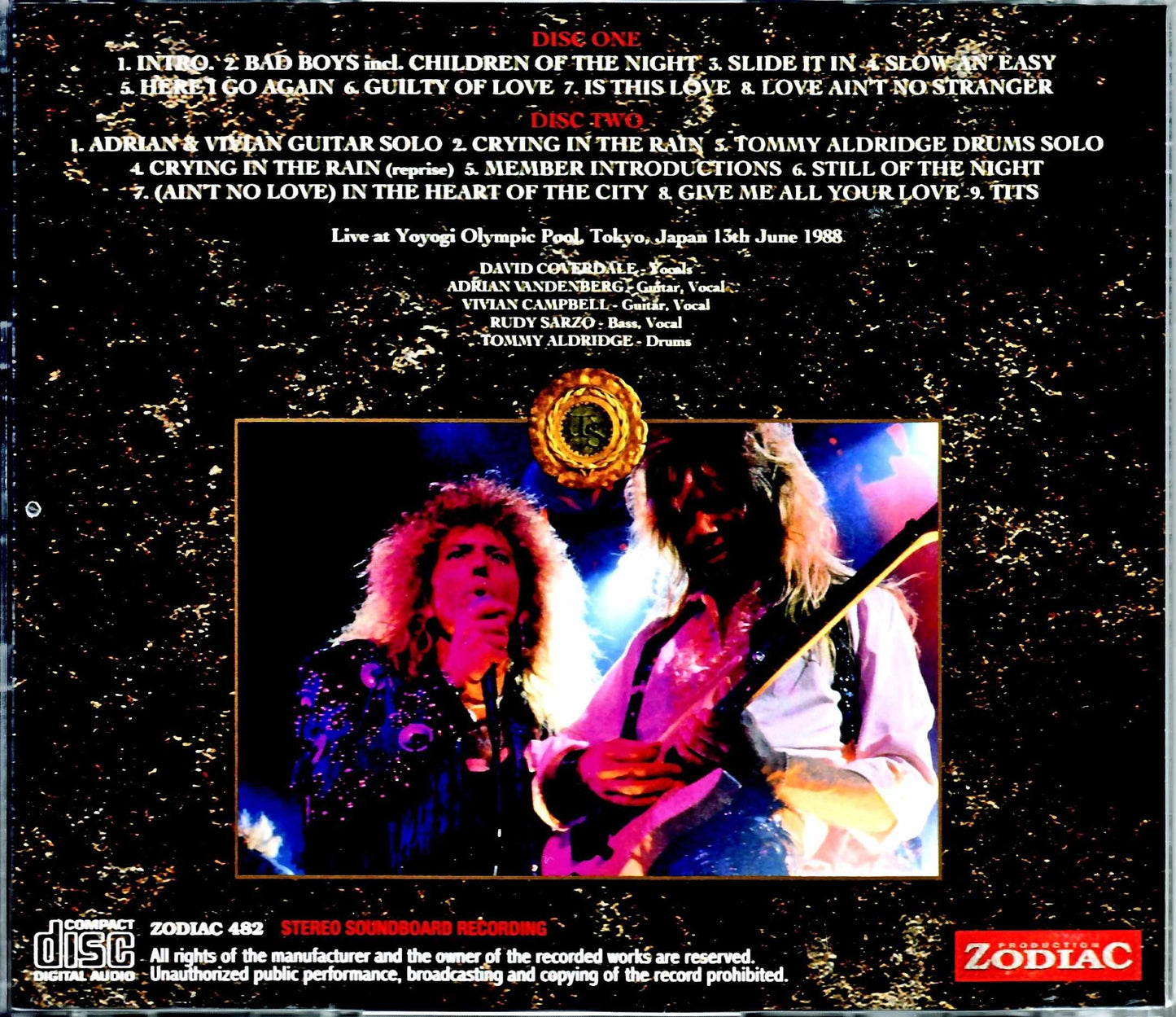 Whitesnake/Tokyo,Japan 6.13.1988 Upgrade