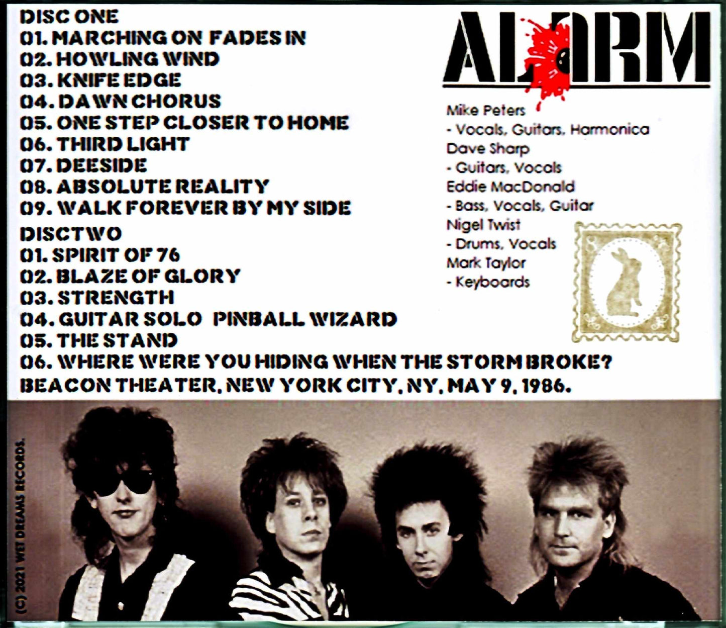 Alarm / NY, USA 1986 Complete