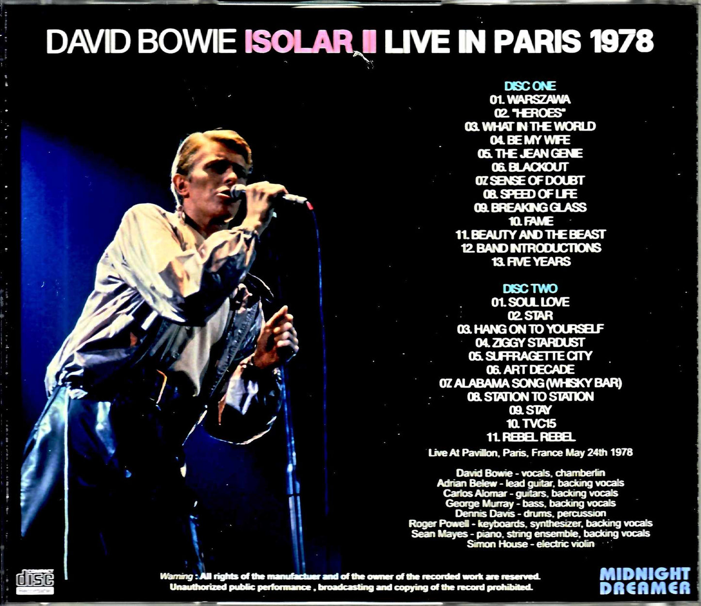 David Bowie/France 1978 Complete