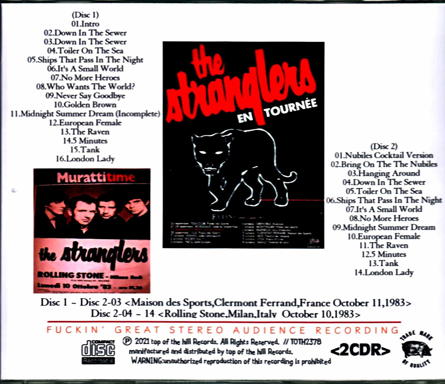 Stranglers/Italy 1983 Complete & more