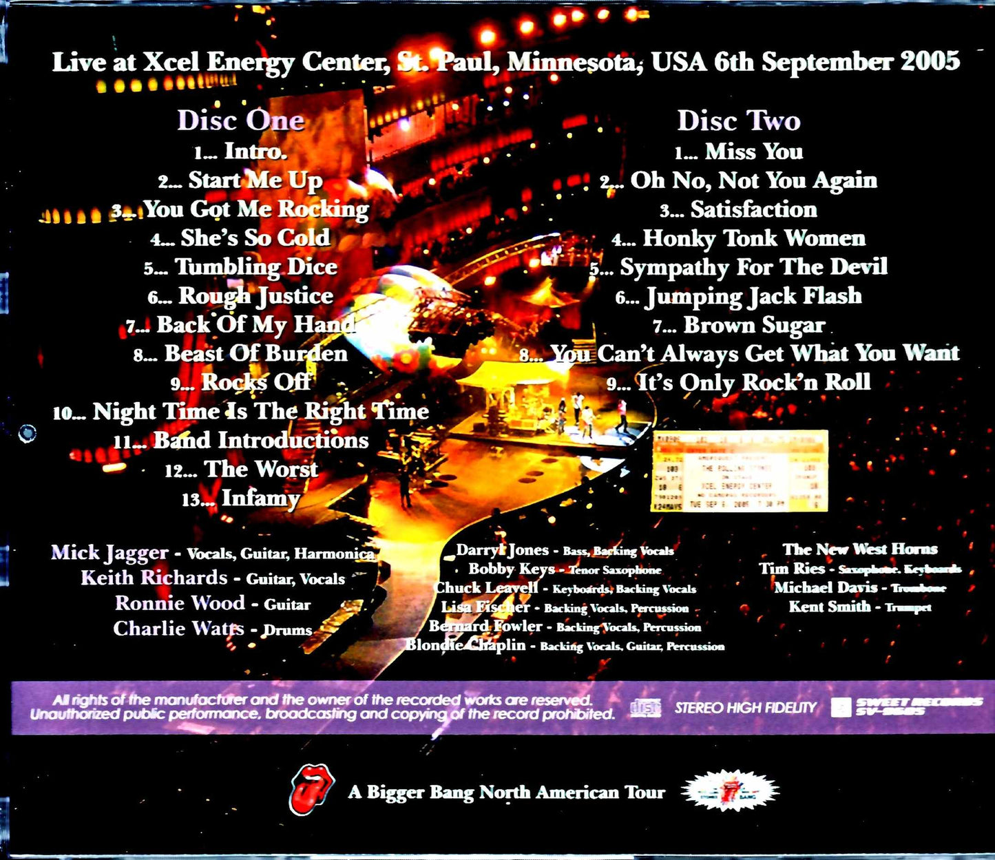 Rolling Stones/MN,USA 2005 Upgrade