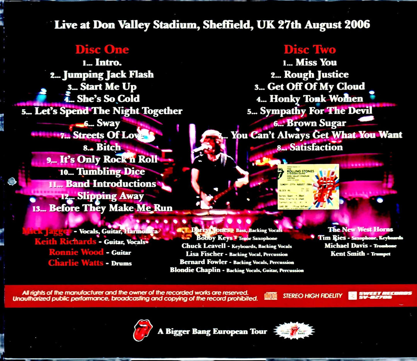 Rolling Stones/England,UK 2006 Upgrade