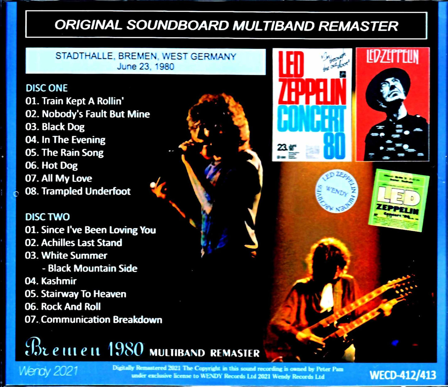 Led Zeppelin - Bremen concert 1980 - Live recording Germany 1980 Multi-Band Remaster