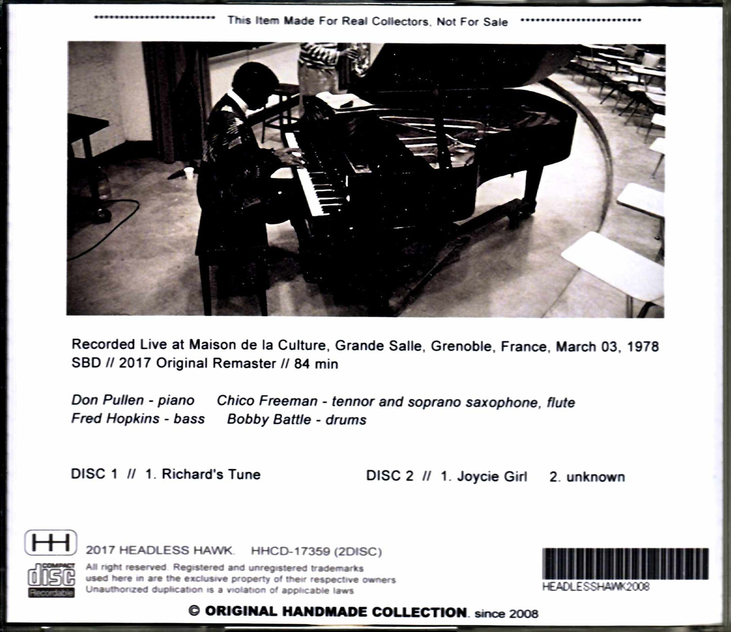 Don Pullen Quartet Don Pullen/France 1978 Complete
