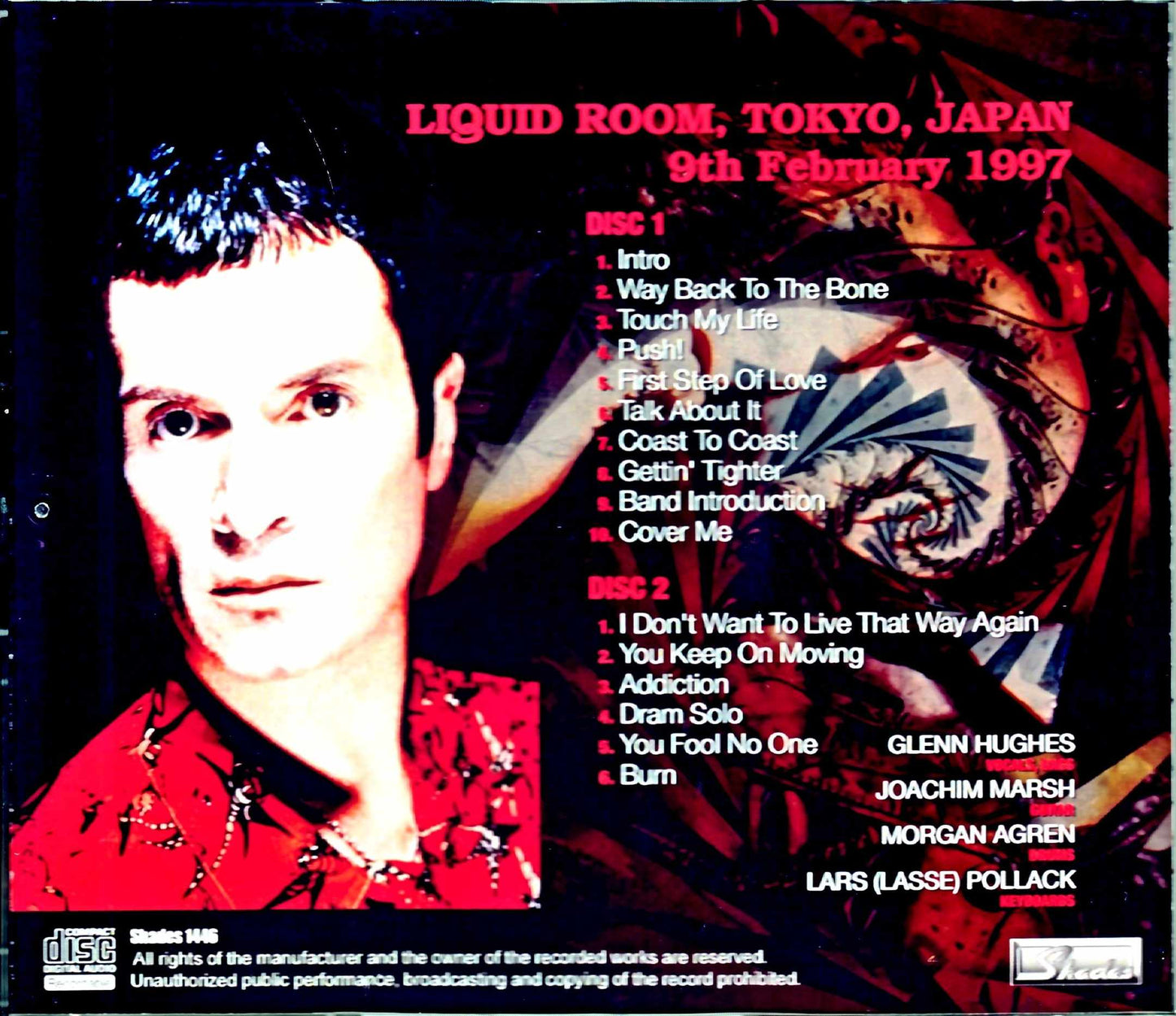 Glenn Hughes/Tokyo,Japan 1997 DAT Master