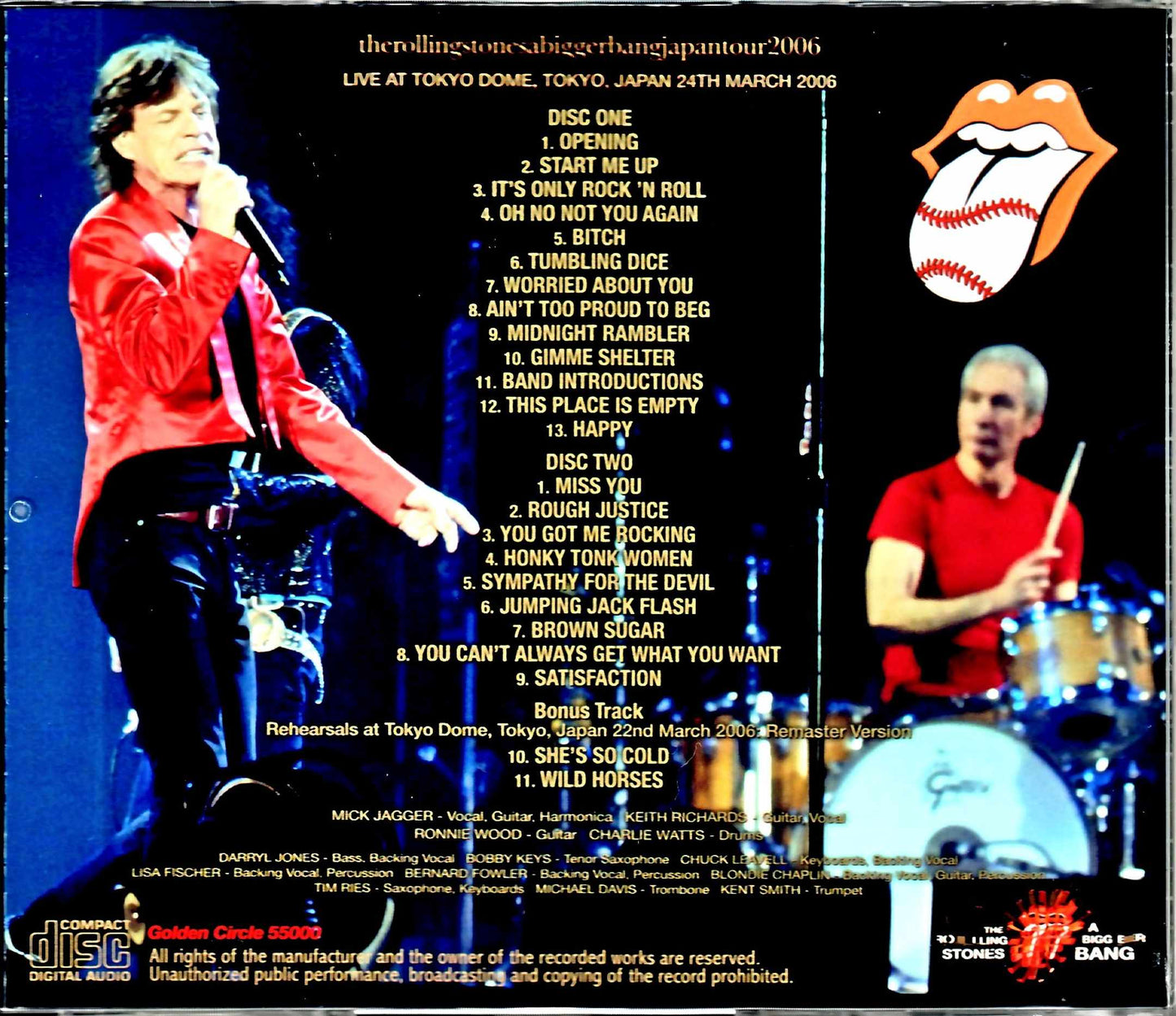 Rolling Stones/Tokyo,Japan 3.24.2006 DAT Master