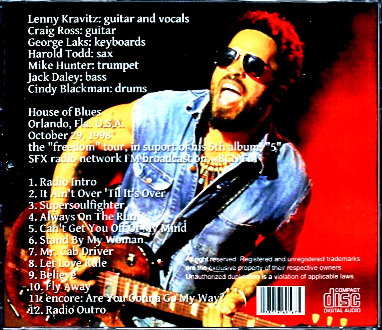 Lenny Kravitz/FL,USA 1998