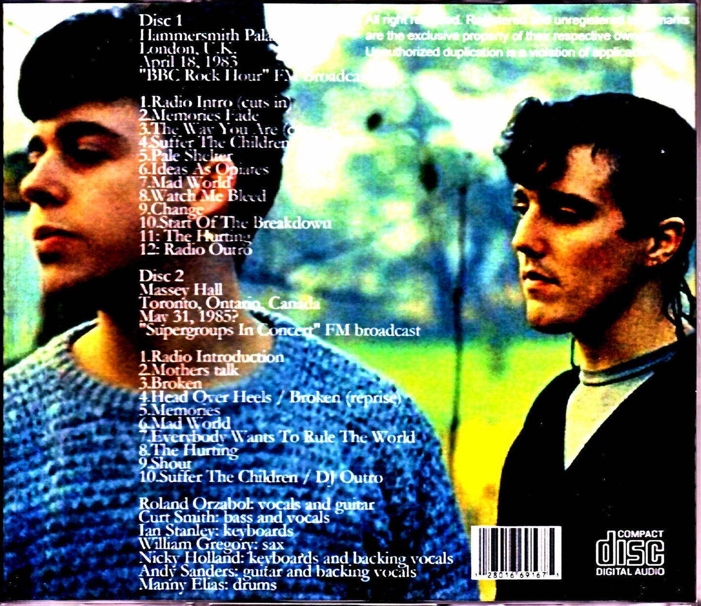 Tears for Fears/London,UK 1983 & more