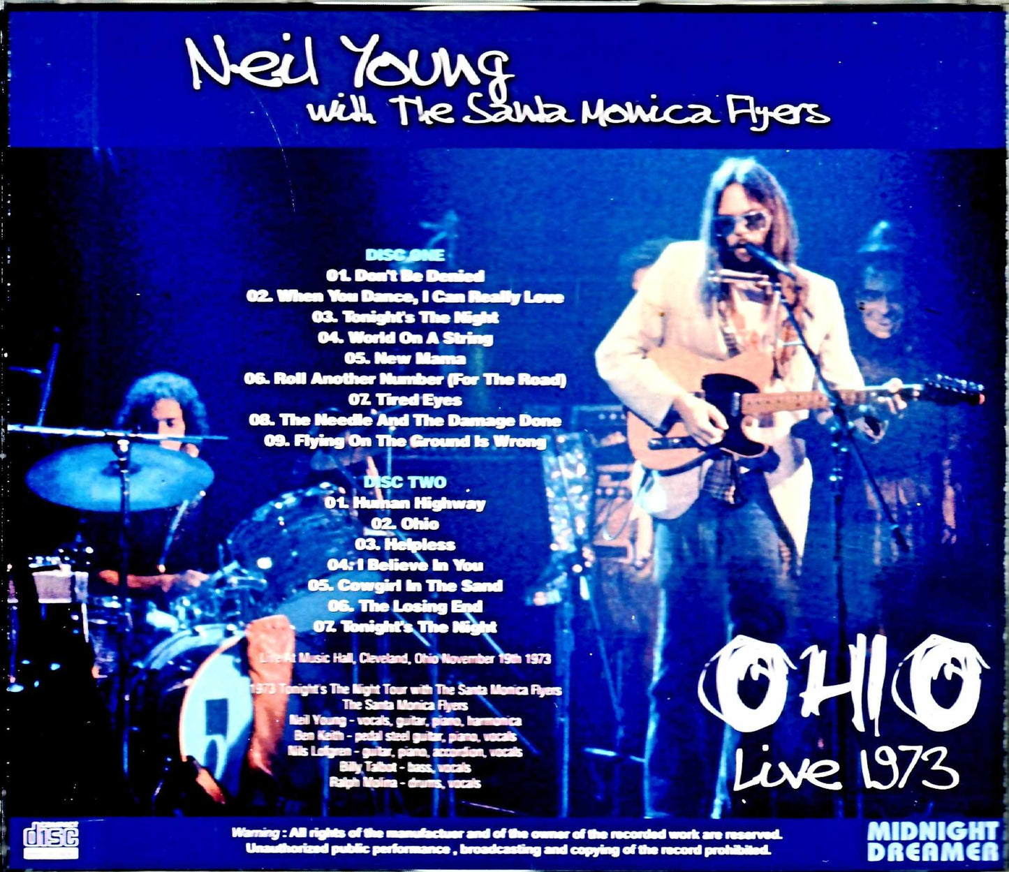 Neil Young with Santa Monica Flyers Neil Young/OH,USA 1973