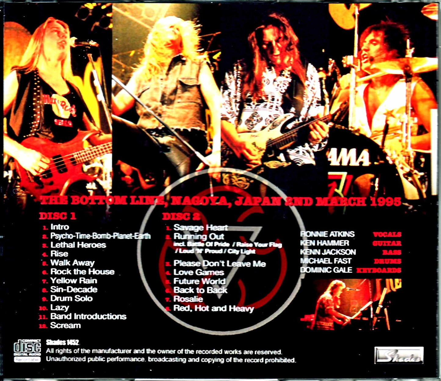 Pretty Maids / Aichi, Japan 1995 DAT Master
