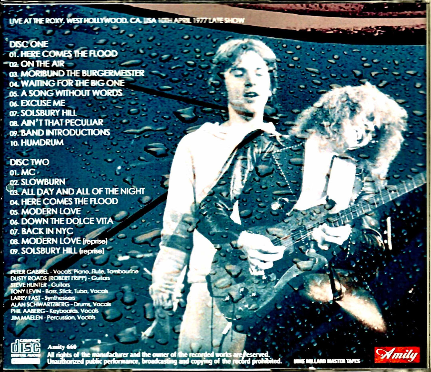 Peter Gabriel/CA,USA 4.10.1977 Late Show