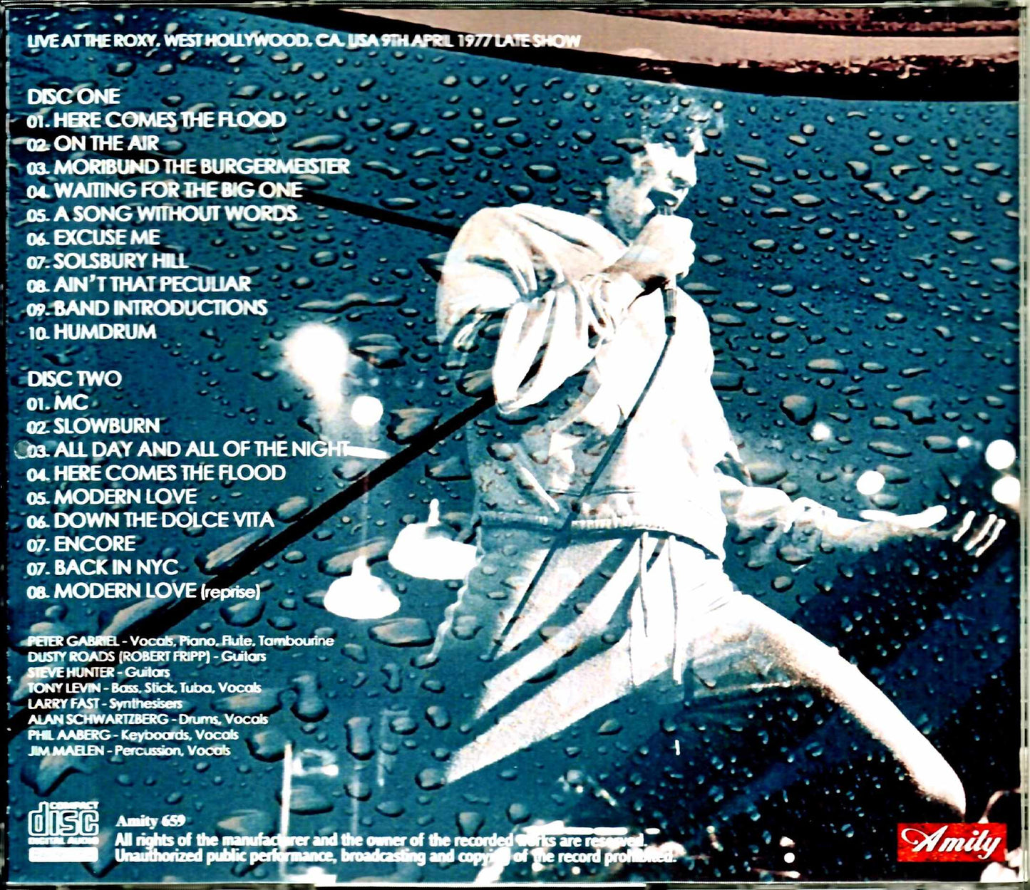 Peter Gabriel/CA,USA 4.9.1977 Late Show