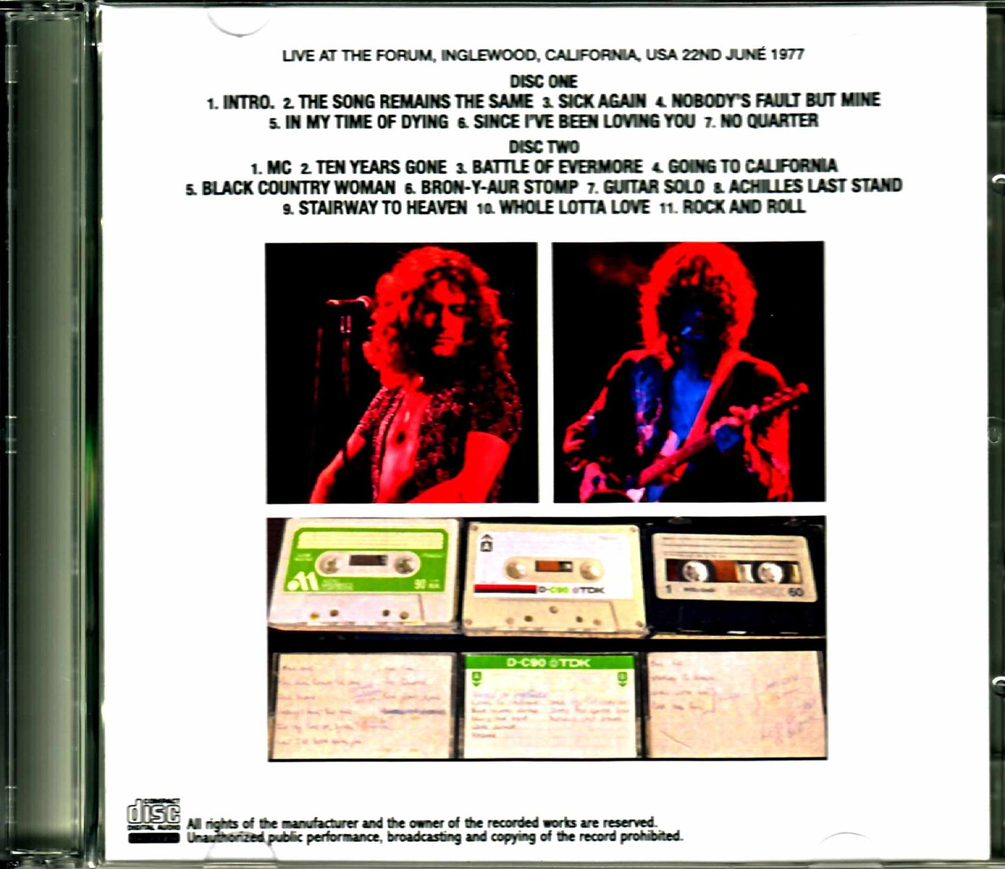 Led Zeppelin/CA,USA 6.22.1977 Source4 Upgrade