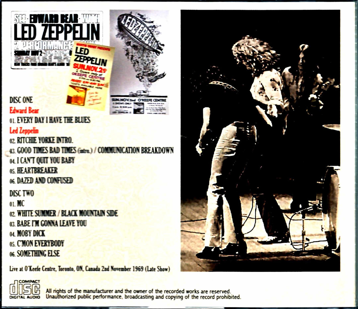 Led Zeppelin/Canada 11.2.1969 Late Show Upgrade