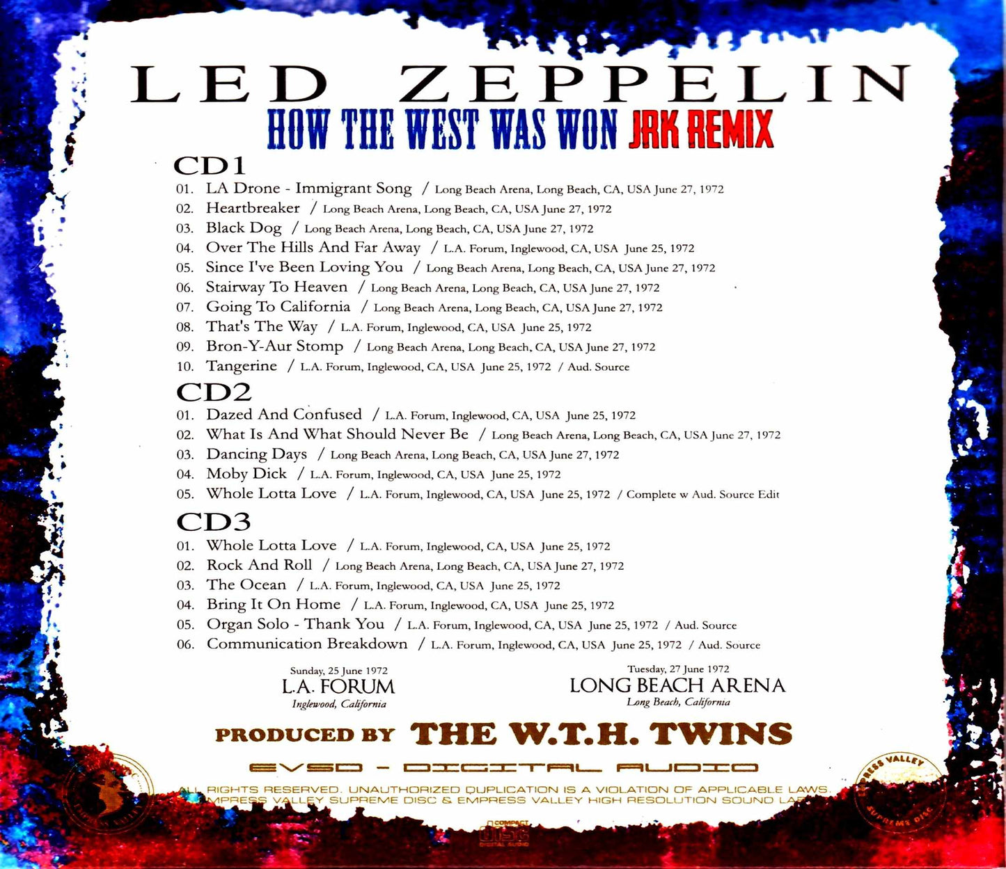 Led Zeppelin / Legendary Live! CA,USA 1972 JRK Remix