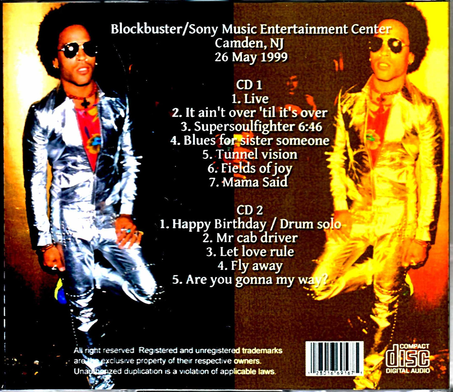 Lenny Kravitz/NJ,USA 1999