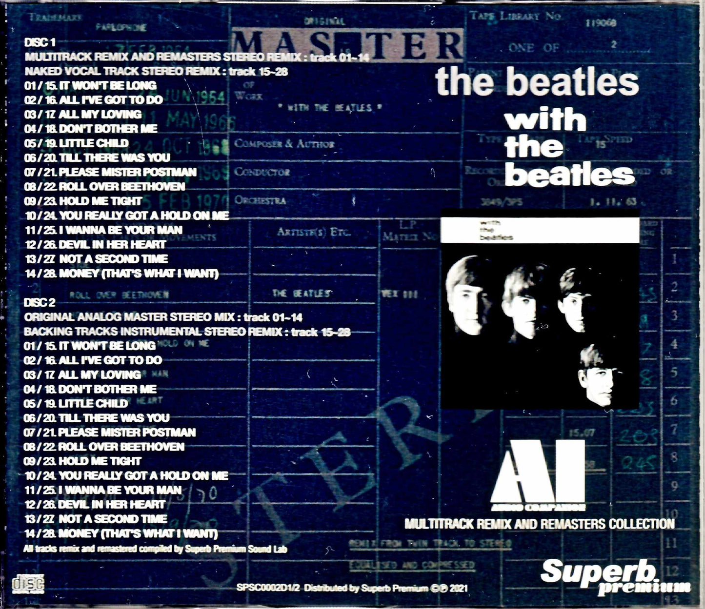 Beatles With the Beatles AI - Audio Compilation Multitrack Remix and Remasters