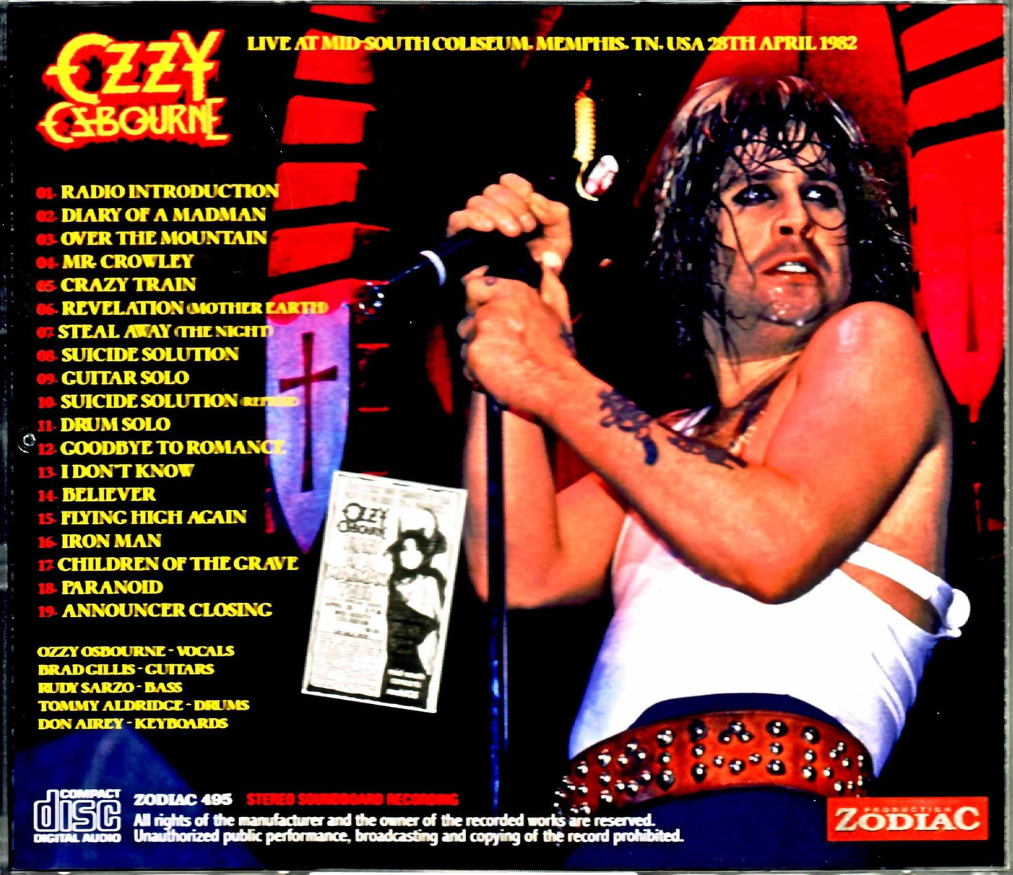 Ozzy Osbourne/TN,USA 1982 Upgrade