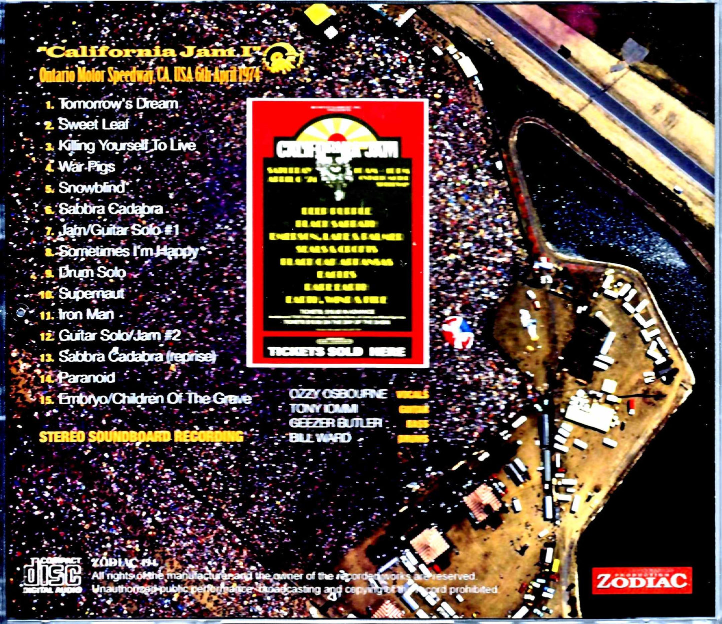 Black Sabbath/California Jam CA,USA 1974 New Source
