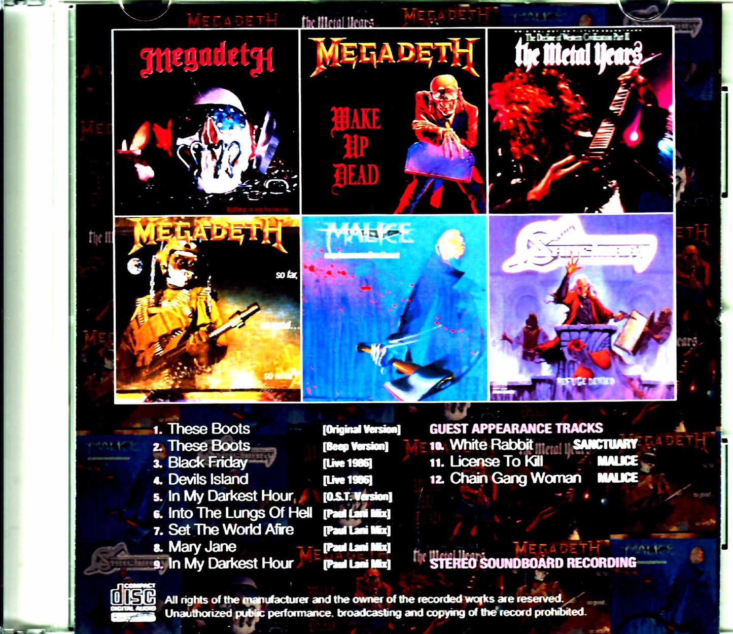 Megadeth/Rare Track Collection 1985-1988