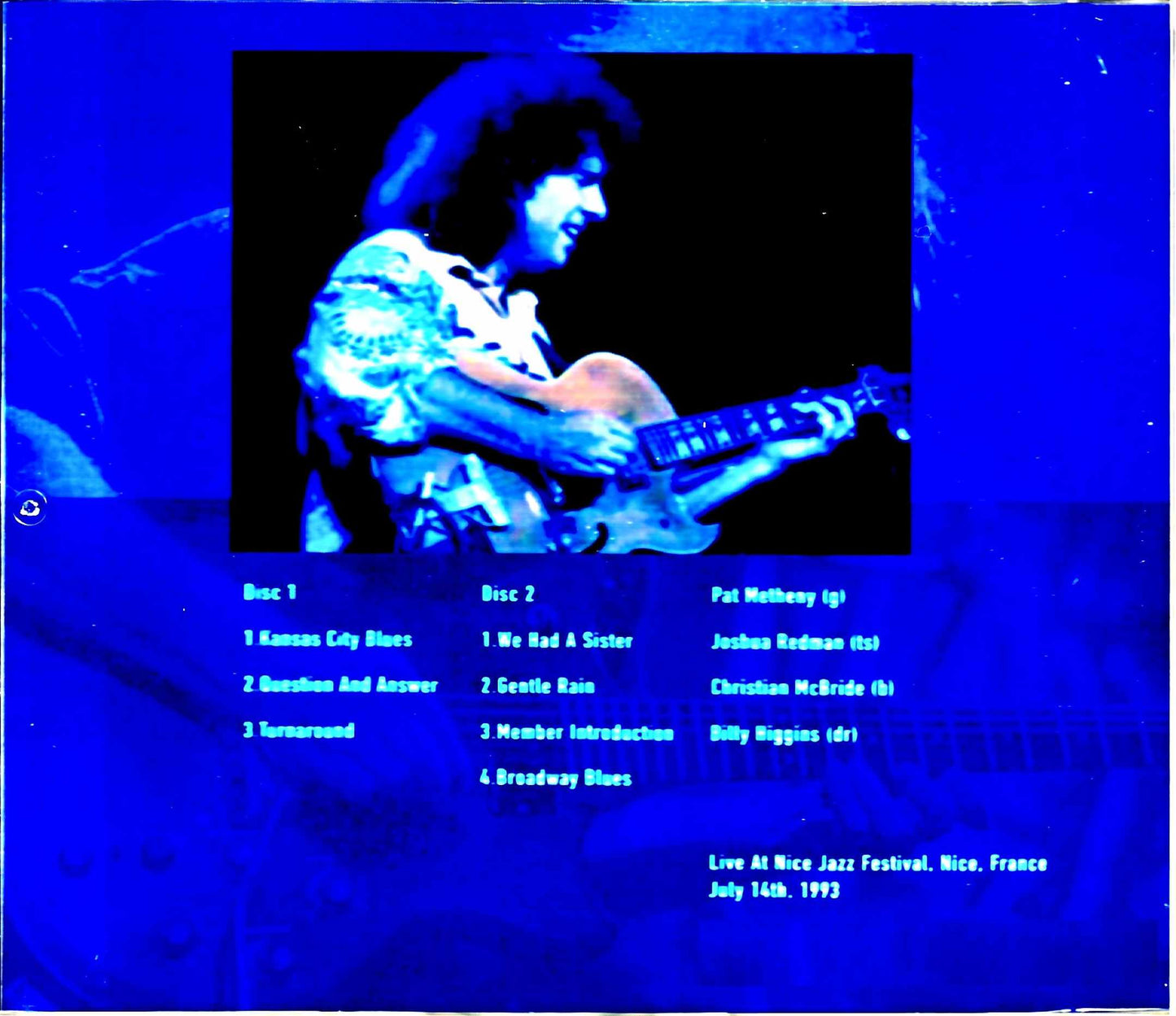 Pat Metheny Quartet Pat Metheny Joshua Redman/France 1993 Complete