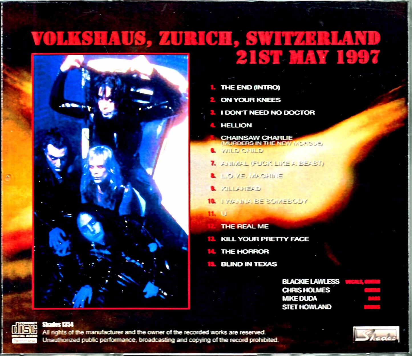 W.A.S.P. Wasp/Switzerland 1997