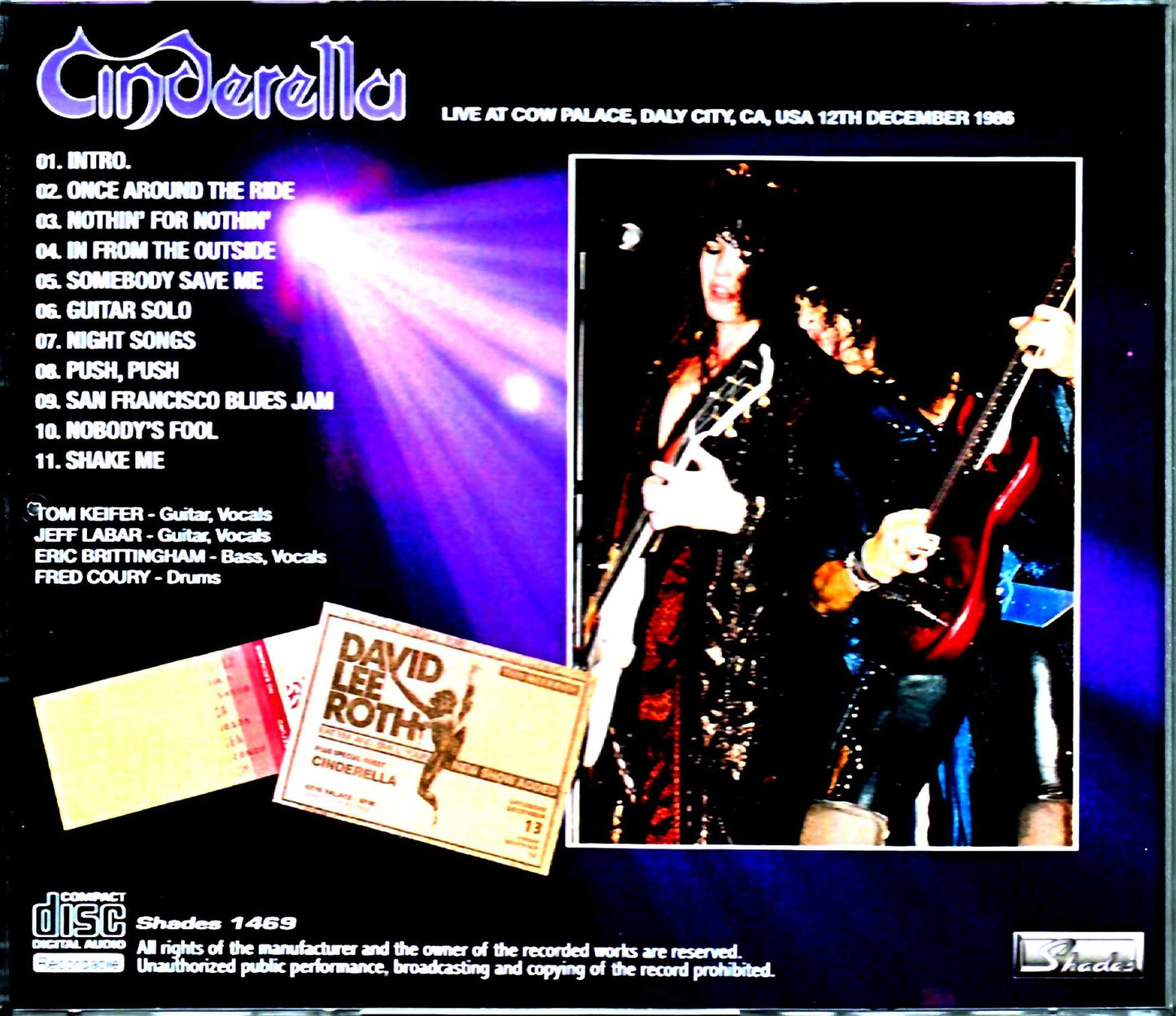 Cinderella/CA,USA 1986