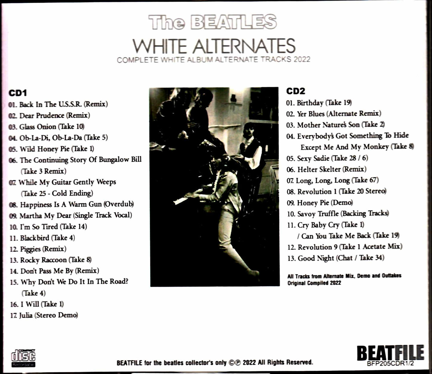 Beatles The Beatles/White Album White Album Alternate Mix, Demo And Outtakes 2022