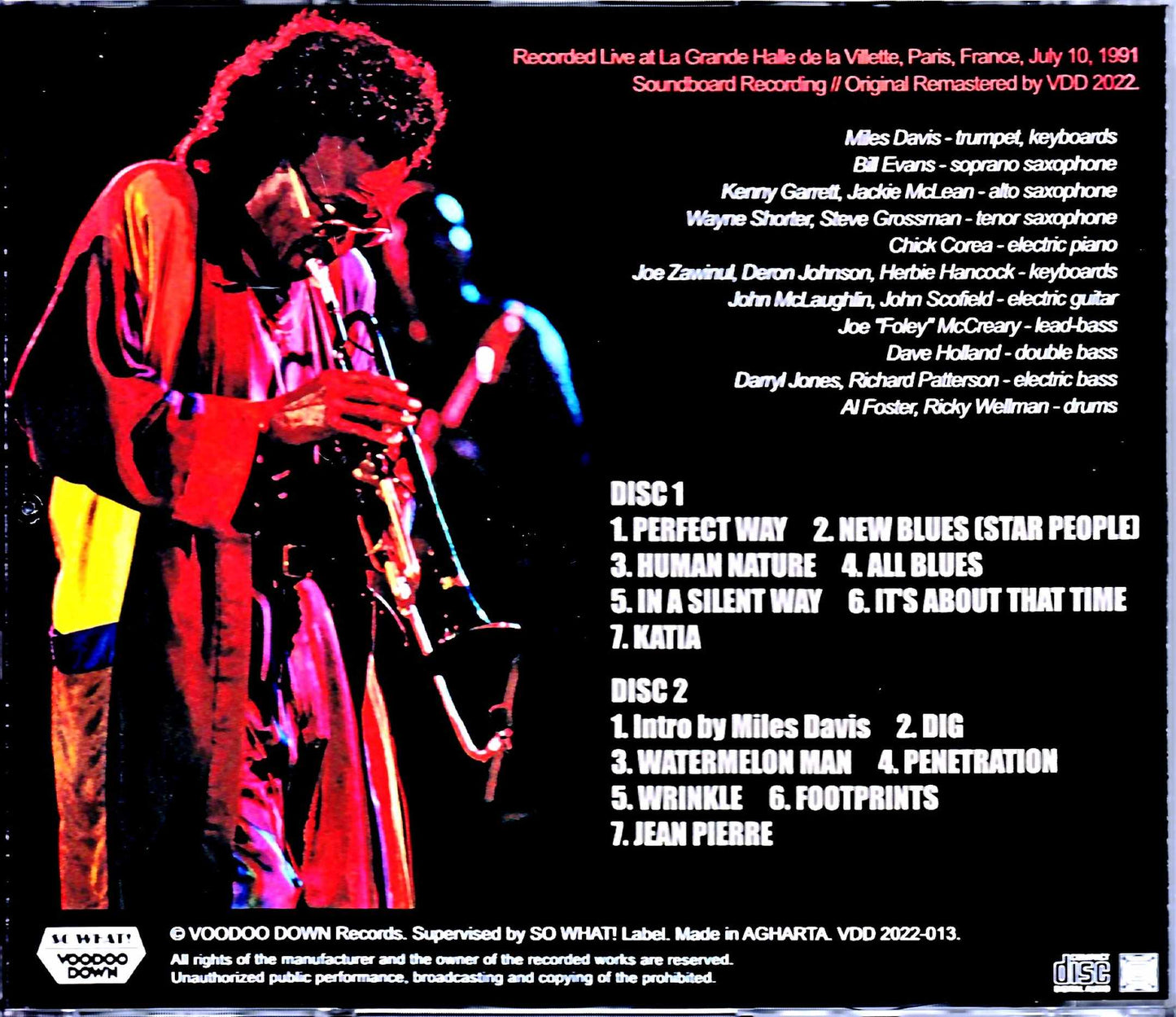 Miles Davis/The Last Supper France 1991 Remastered